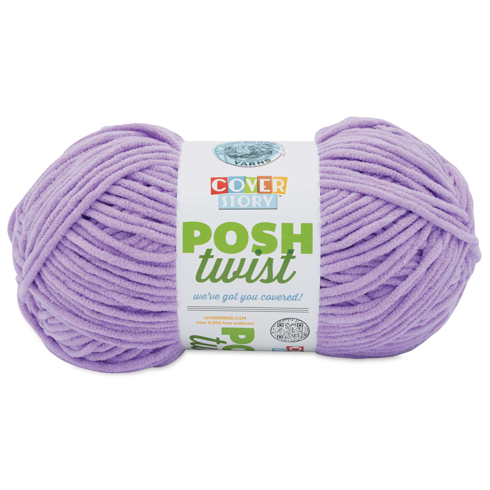 Lion Brand Cover Story Posh Twist Yarn - Ube Milk Tea, 232 yds
