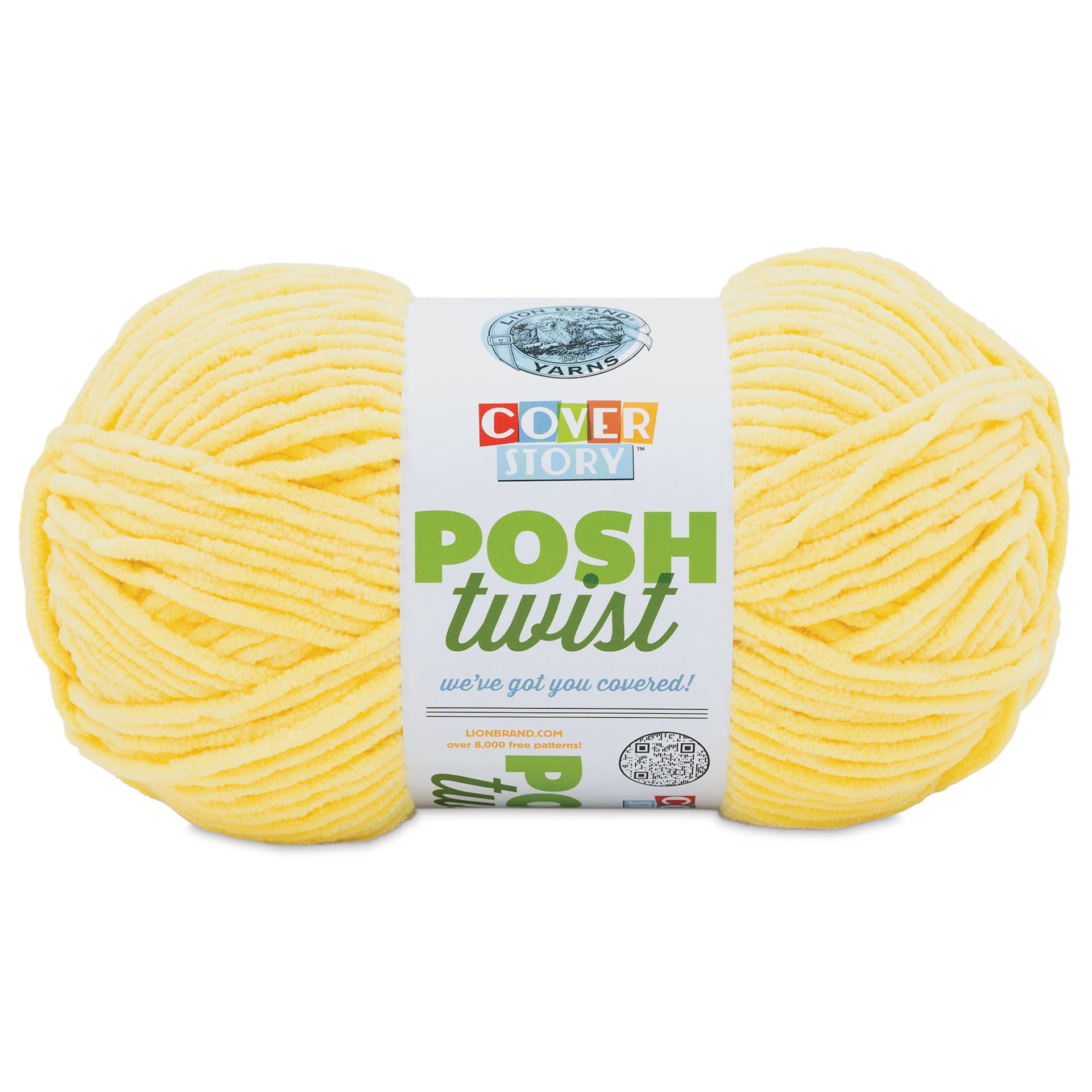 Lion Brand Cover Story Posh Twist Yarn - Lemon Meringue, 232 yds