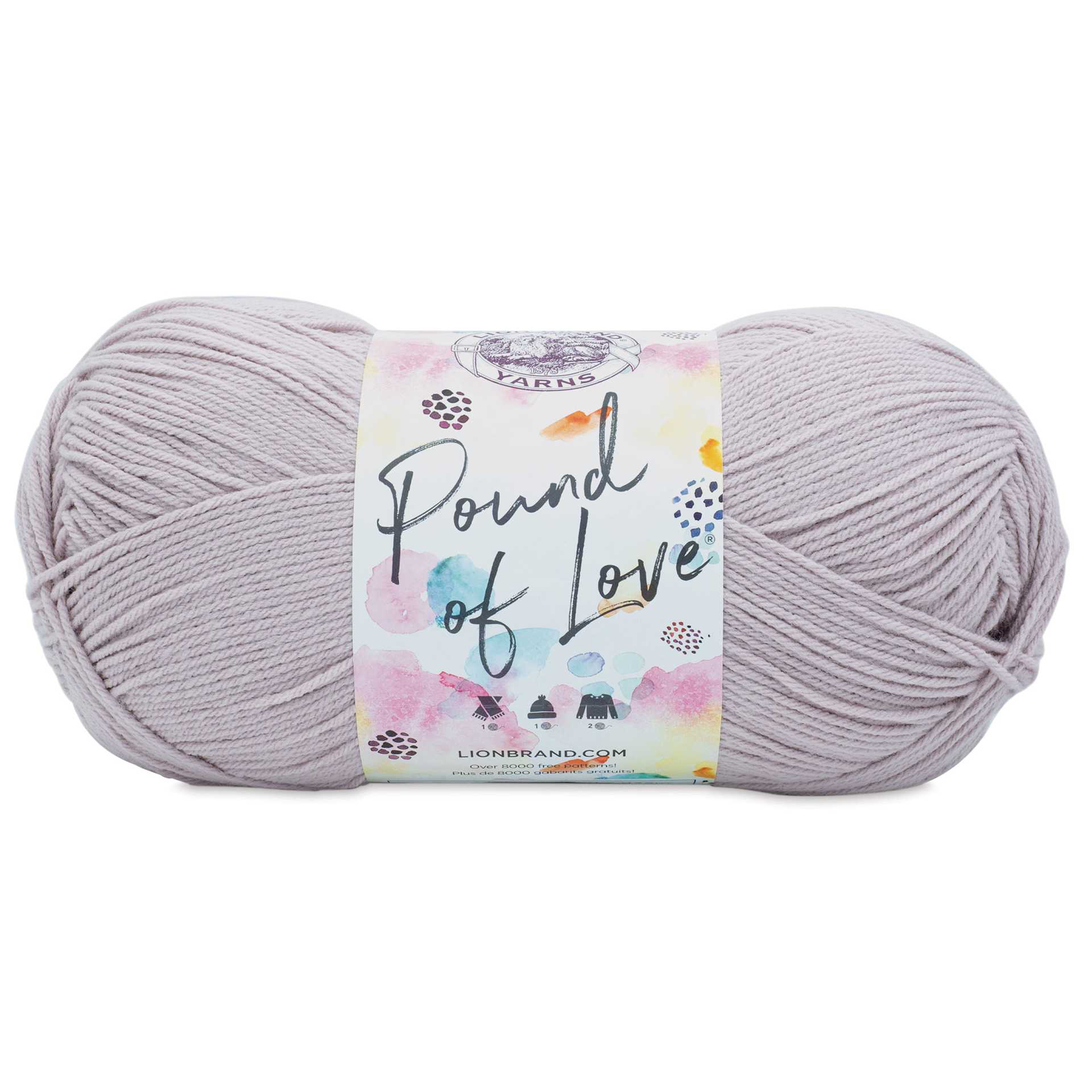Lion Brand Pound of Love Yarn - Quartz, 16 oz