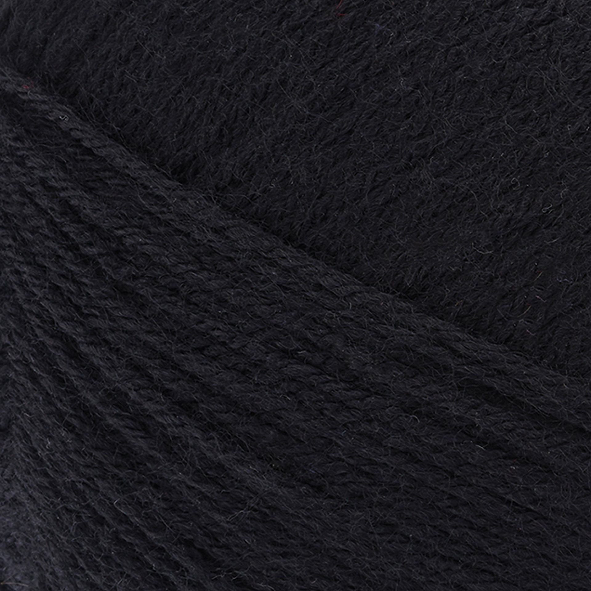 Lion Brand Pound of Love Yarn - Black, 16 oz close up to show texture