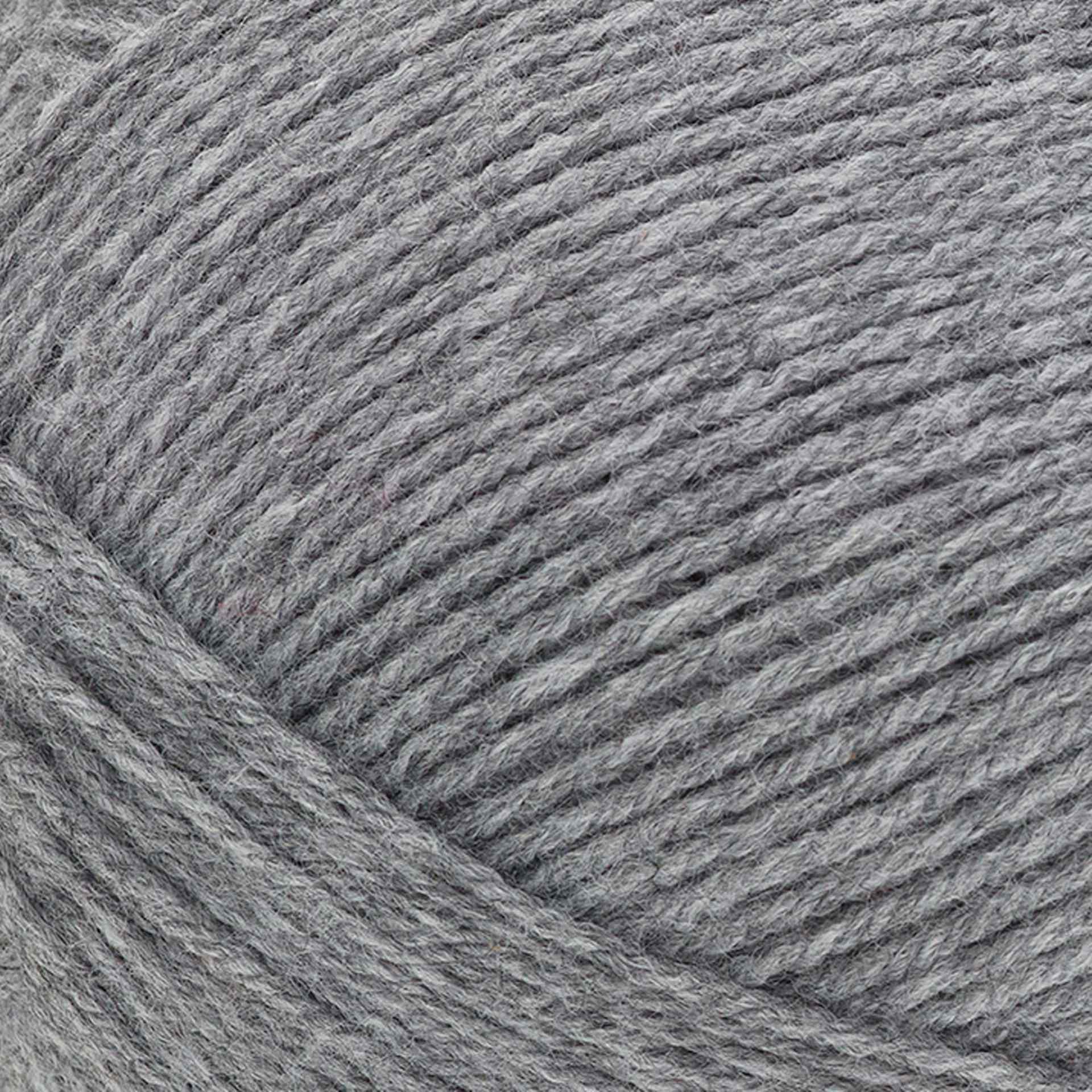 Lion Brand Pound of Love Yarn - Oxford Grey, 16 oz close up to show texture