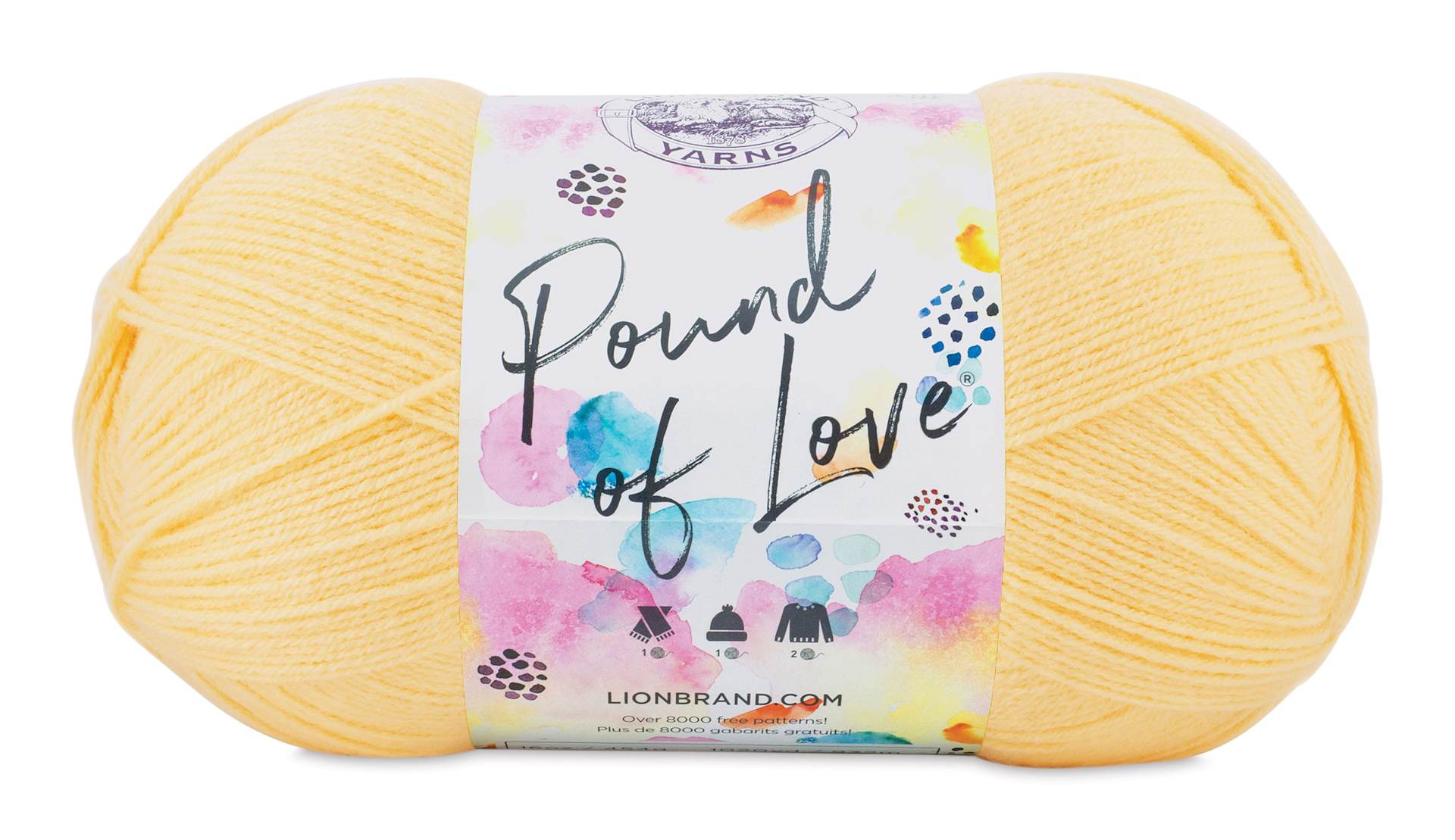 Lion Brand Pound of Love Yarn - Honey Bee, 16 oz