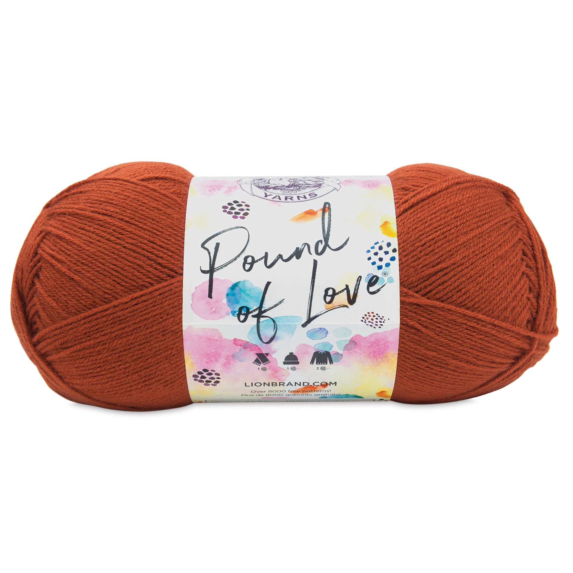 Lion Brand Pound of Love Yarn - Pumpkin Spice, 16 oz