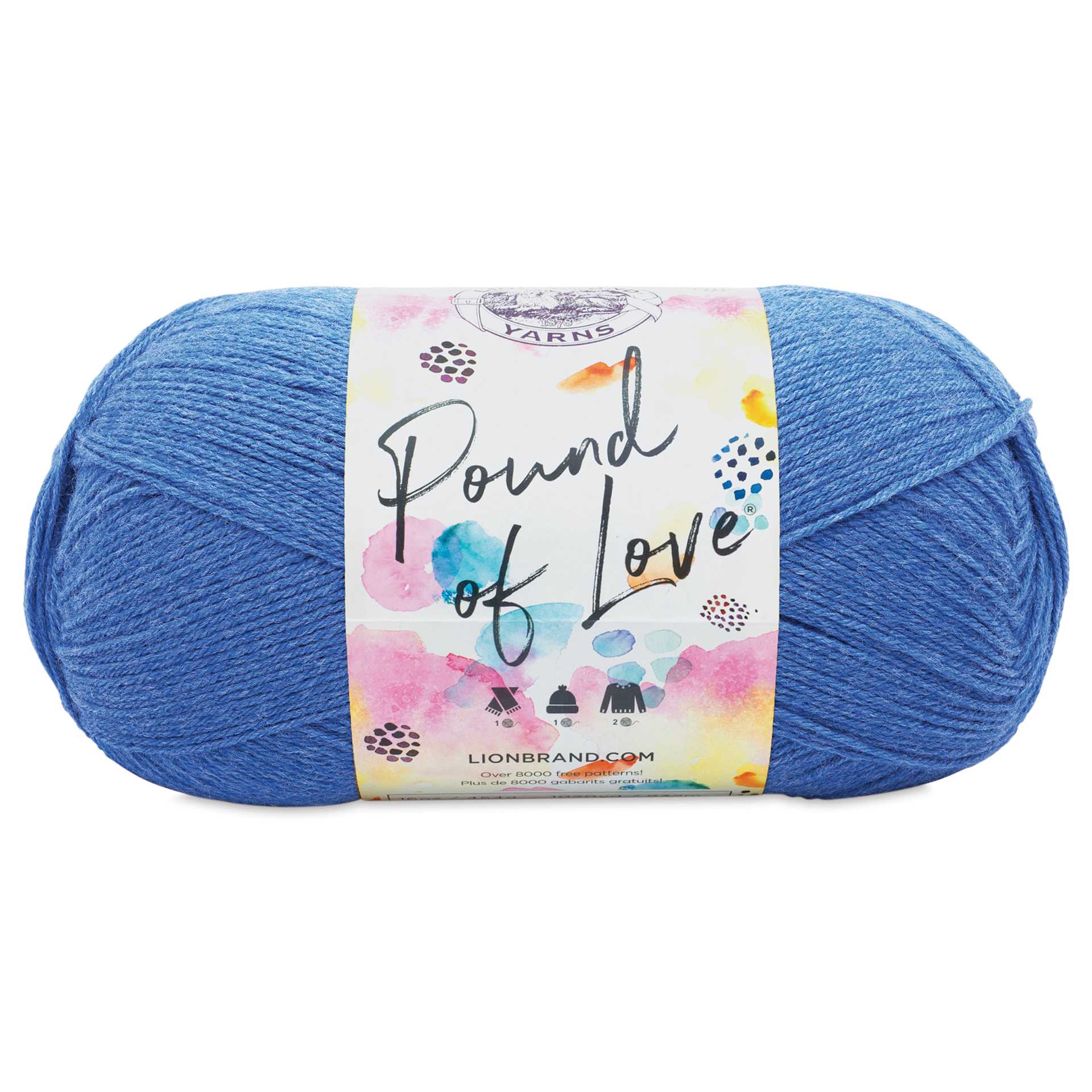 Lion Brand Pound of Love Yarn - Denim, 16 oz