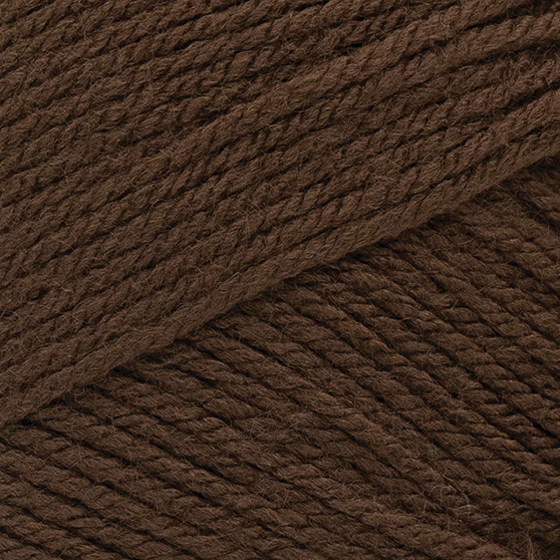 Lion Brand Pound of Love Yarn - Chocolate, 16 oz close up to show texture