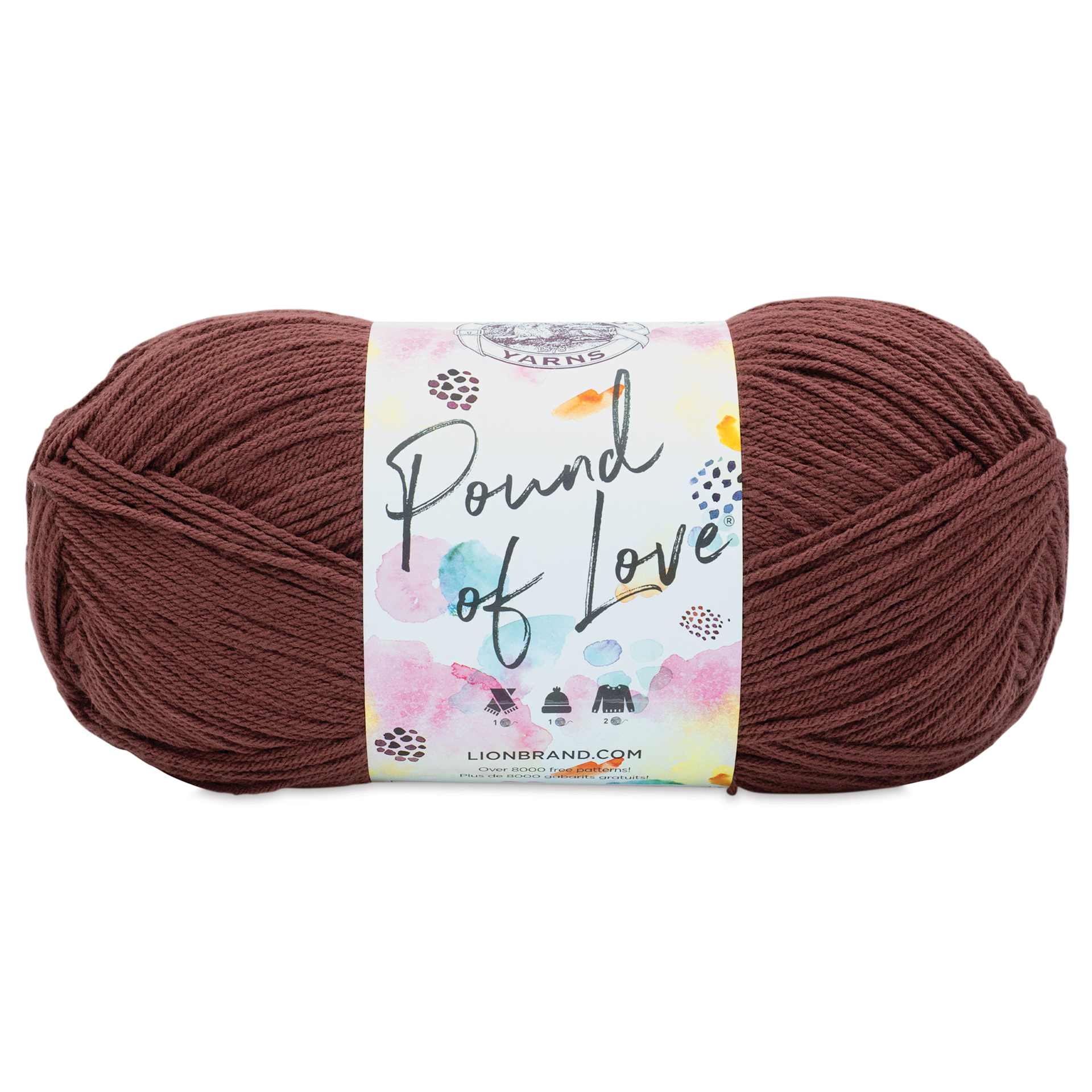 Lion Brand Pound of Love Yarn - Cinnabar, 16 oz