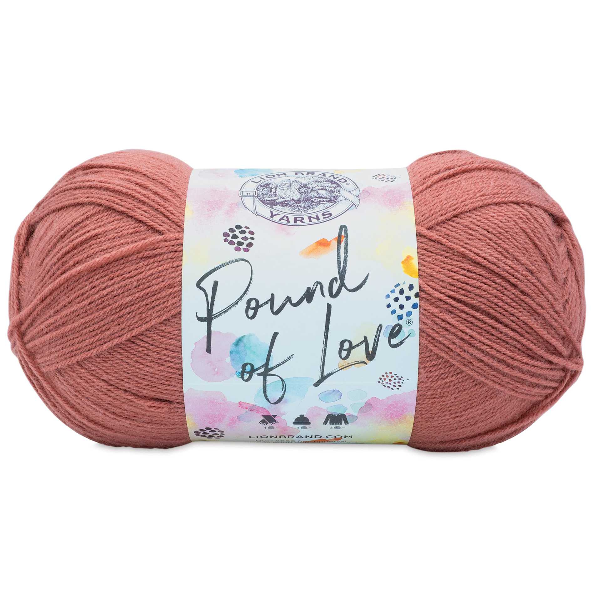 Lion Brand Pound of Love Yarn - Terracotta, 16 oz