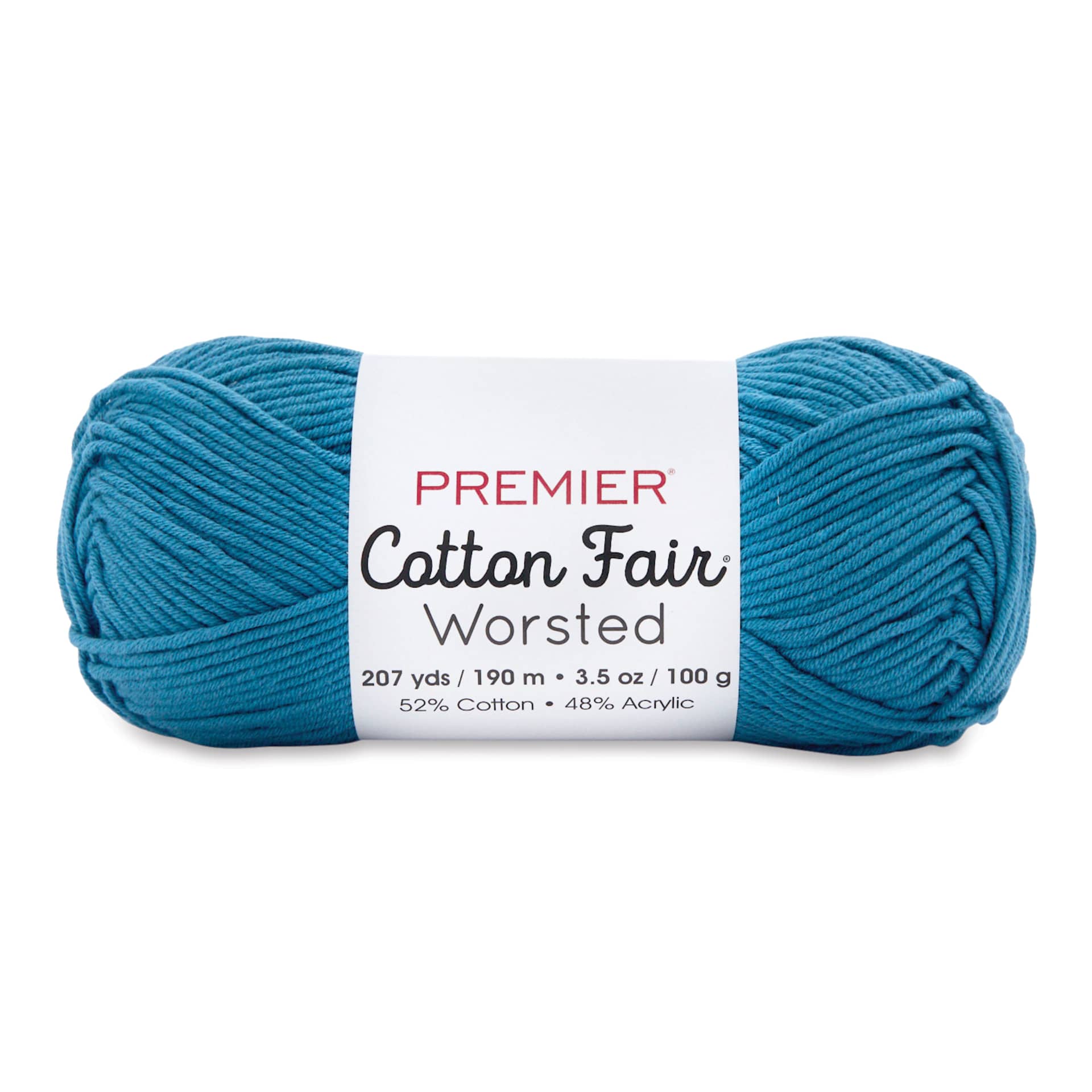 Premier Yarn Cotton Fair Worsted Yarn - Cadet, 207 yds