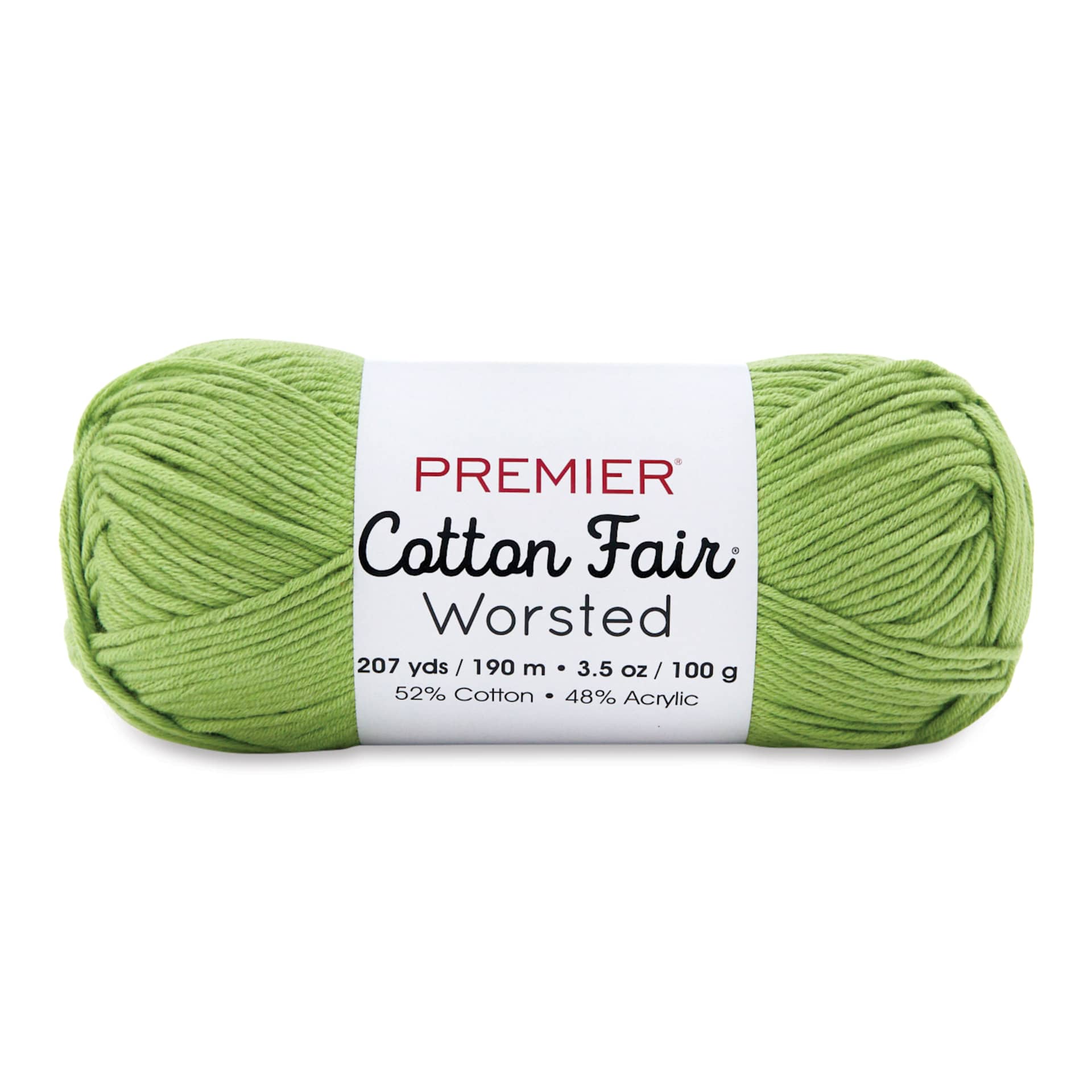 Premier Yarn Cotton Fair Worsted Yarn - Leap Frog, 207 yds