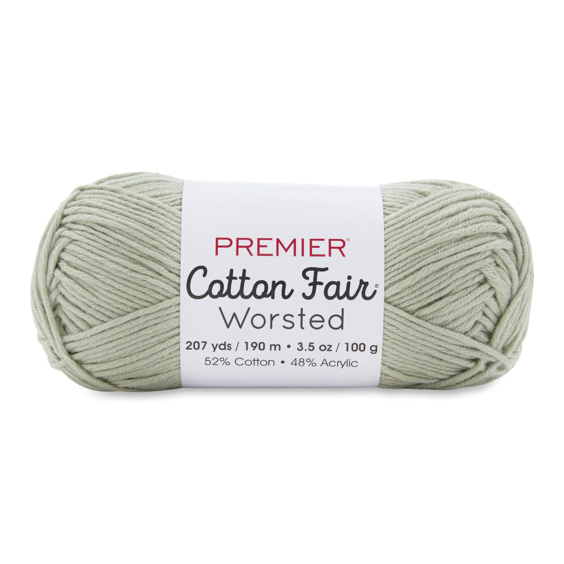 Premier Yarn Cotton Fair Worsted Yarn - Sprout, 207 yds