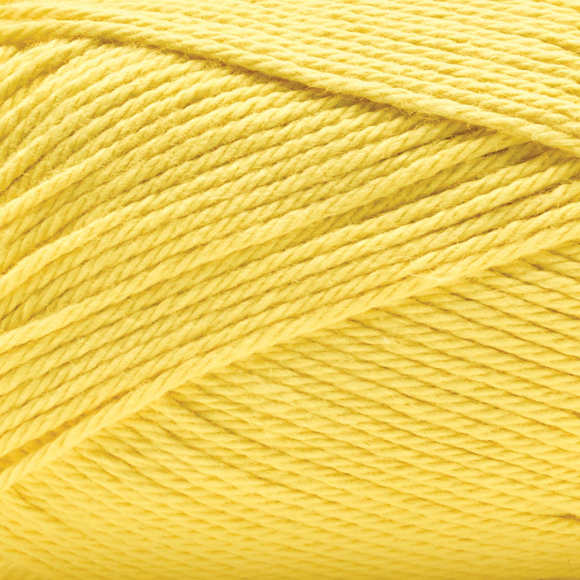 Premier Yarn Cotton Sprout Worsted Yarn - Lemon, 180 yds close up to show texture