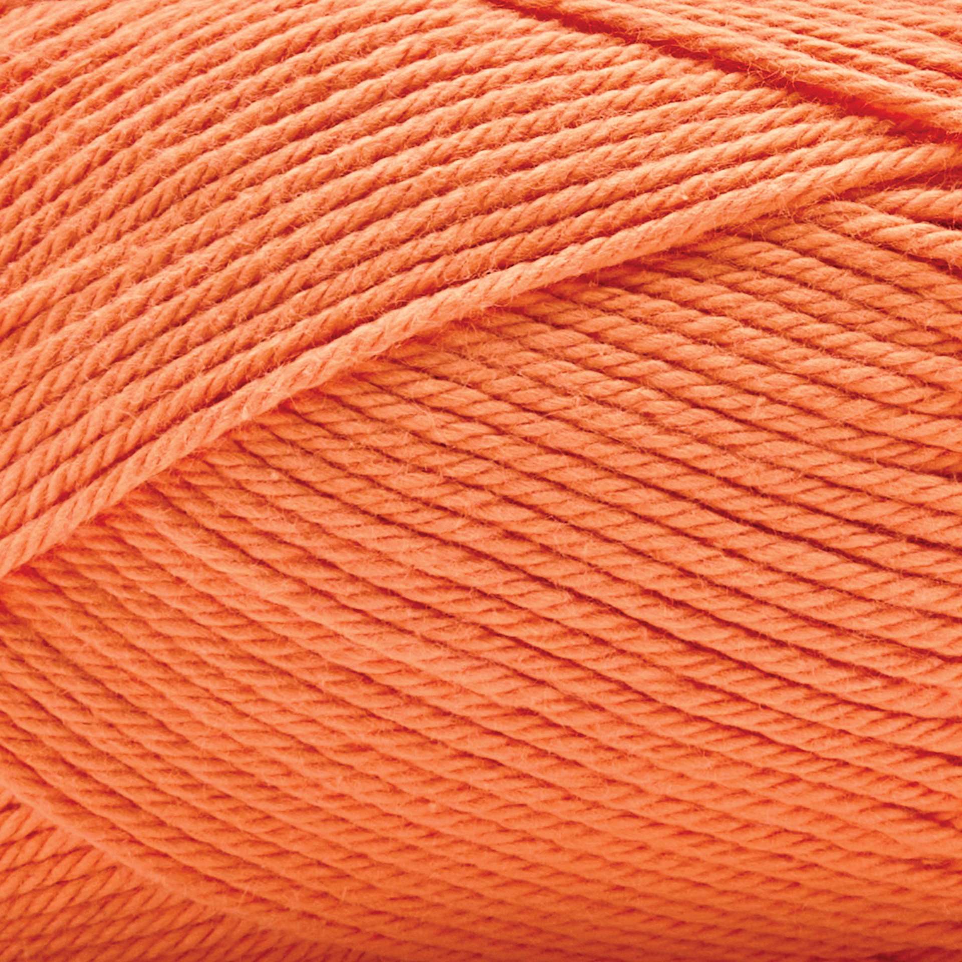Premier Yarn Cotton Sprout Worsted Yarn - Orange, 180 yds close up to show texture