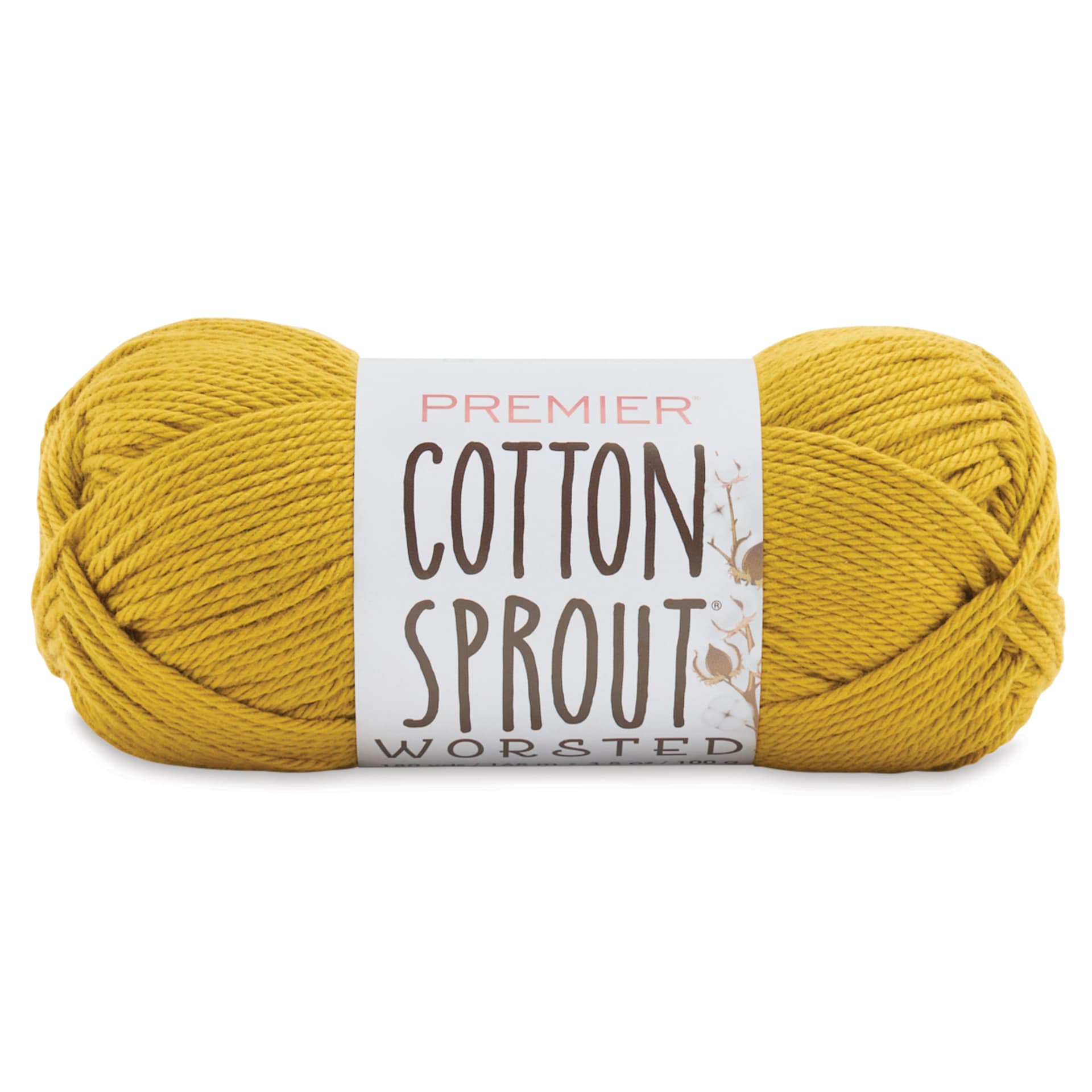 Premier Yarn Cotton Sprout Worsted Yarn - Pear, 180 yds