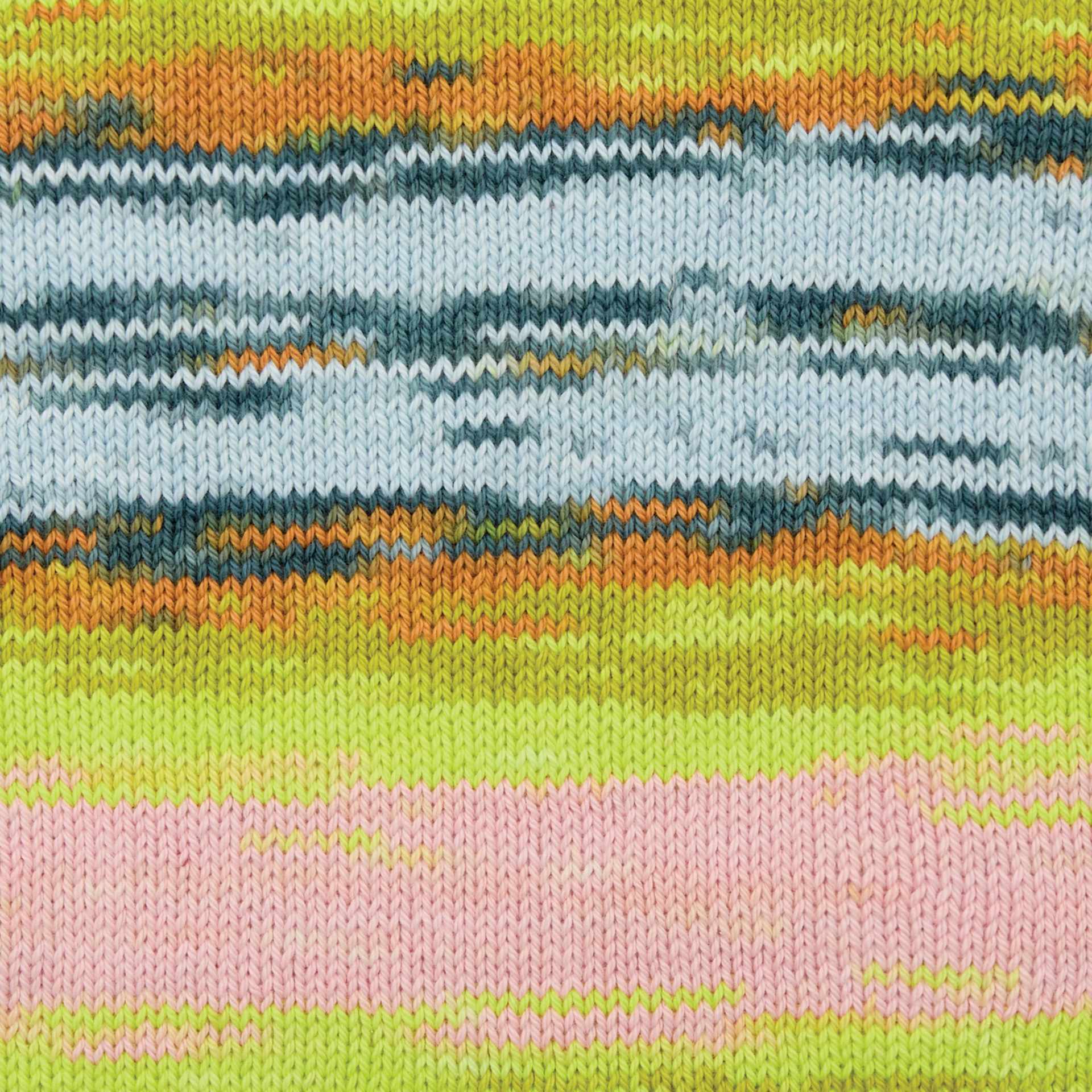 Premier Yarn Hipster Cotton Yarn - Lake House, 229 yds showing knitted pattern