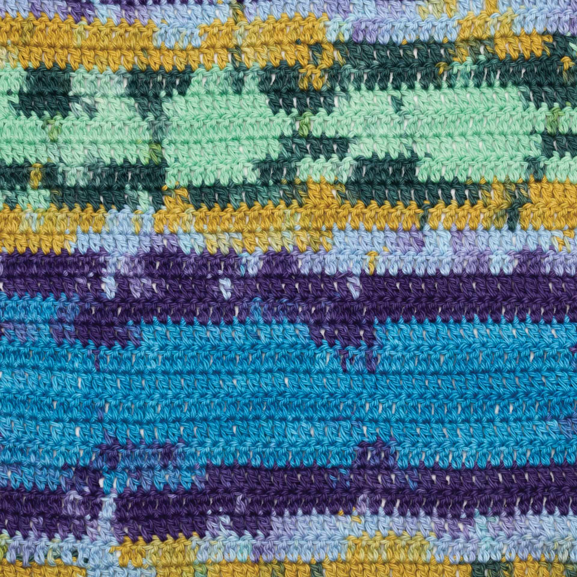 Premier Yarn Hipster Cotton Yarn - Museum, 229 yds showing crocheted pattern