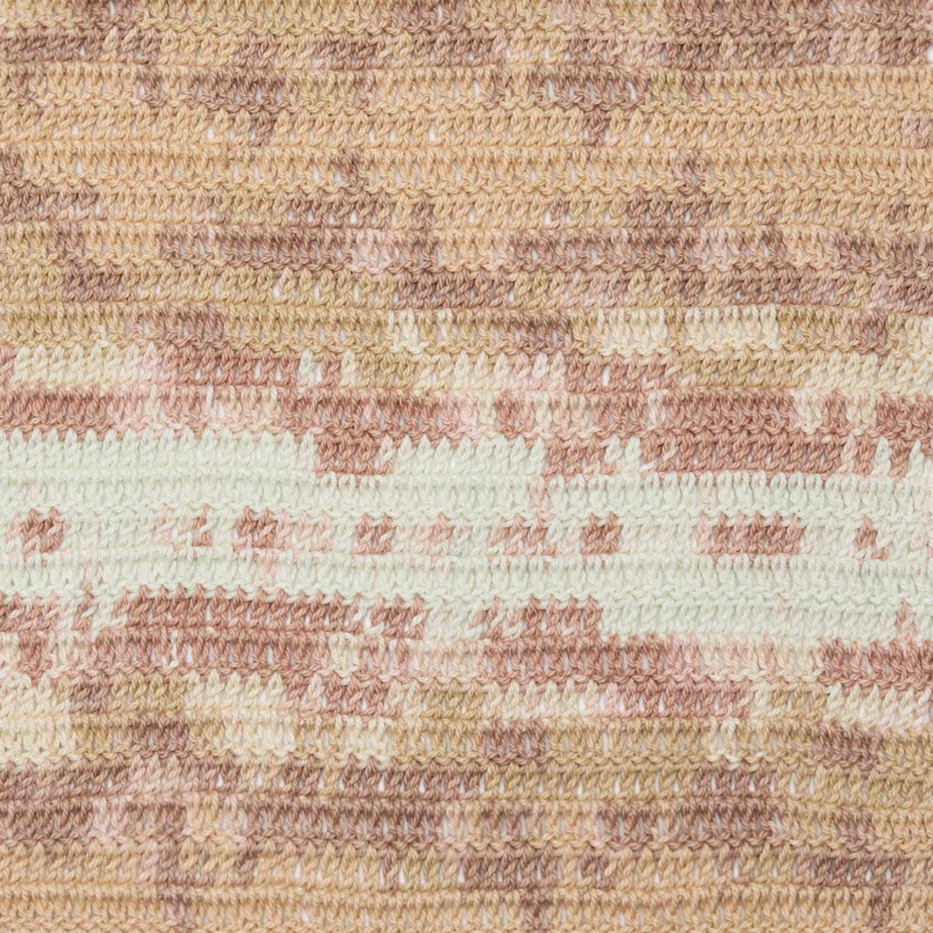 Premier Yarn Hipster Cotton Yarn - Dunes, 229 yds showing crocheted pattern