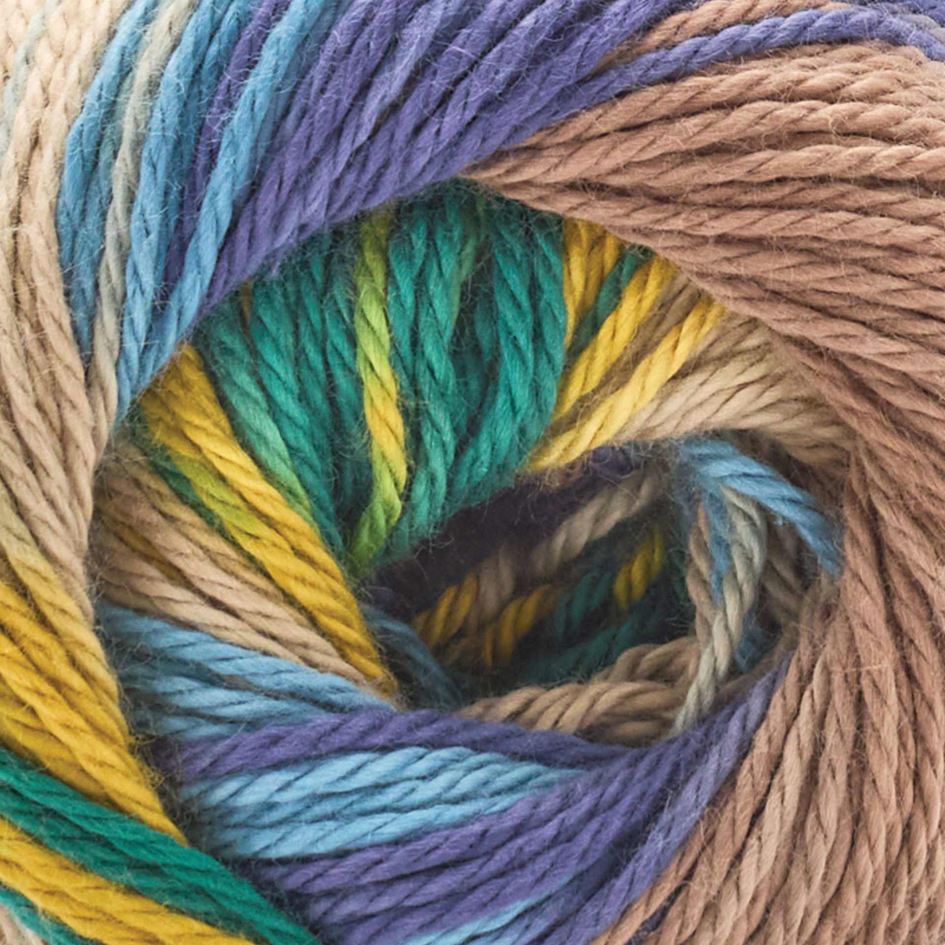 Premier Yarn Hipster Cotton Yarn - Plaid, 229 yds close up to show texture