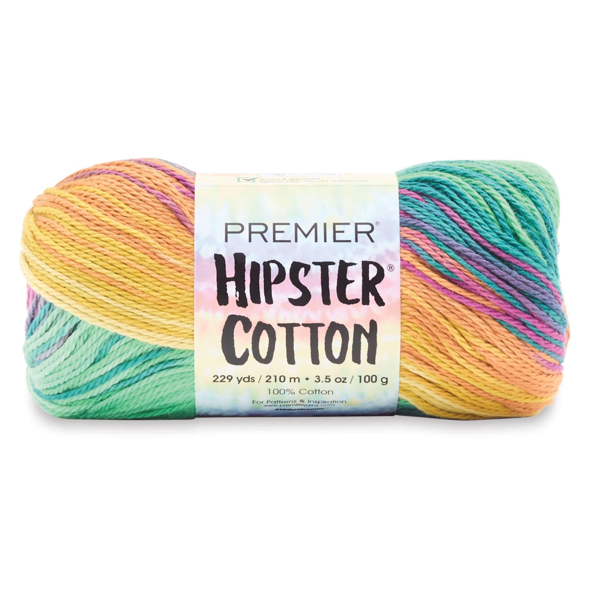 Premier Yarn Hipster Cotton Yarn - Sunrise, 229 yds