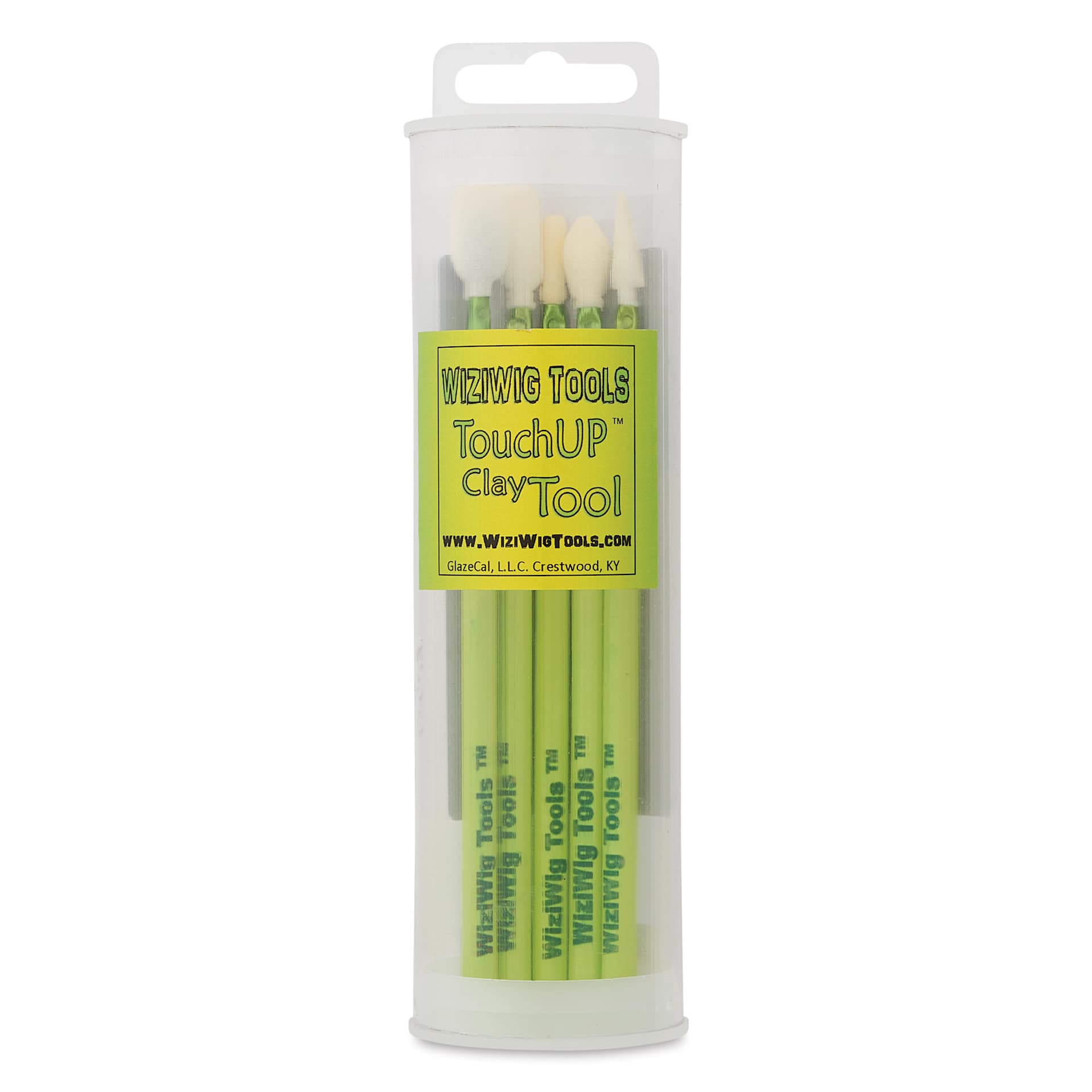 WiziWig TouchUp Sponge Clay Tool - Set of 5, Assorted inside packaging
