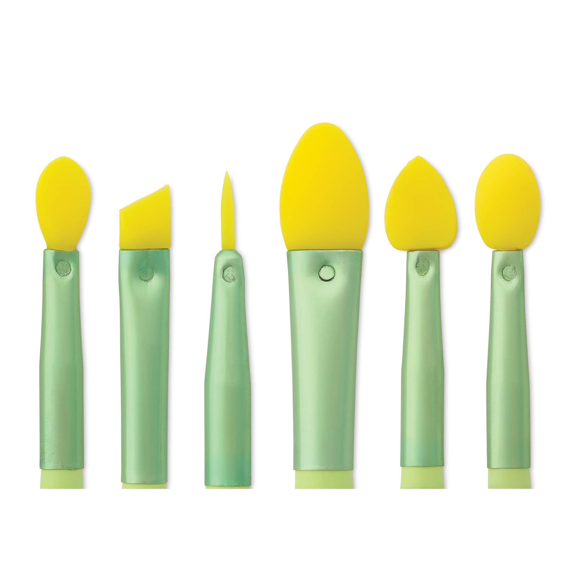 WiziWig TouchUp Silicone Clay Tools - Set of 6 close up of tool tips