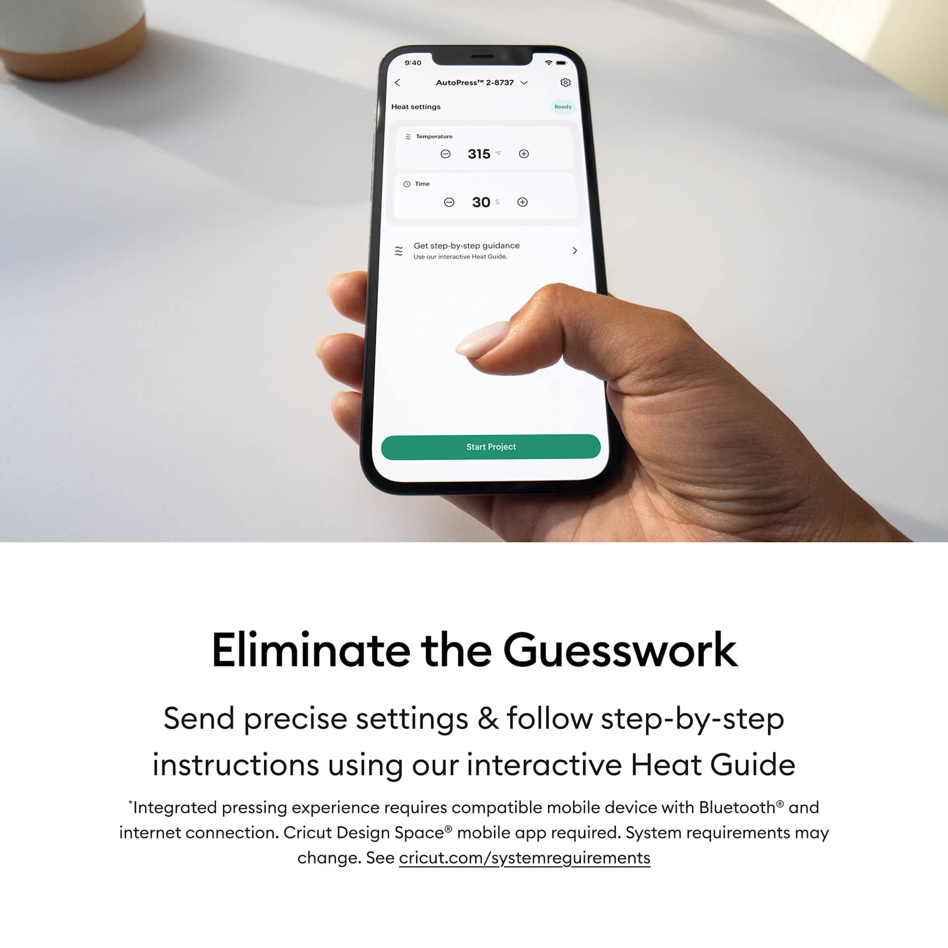 Eliminate the Guesswork, Send precise settings and follow step-by-step instructions using our interactive Heat Guide.