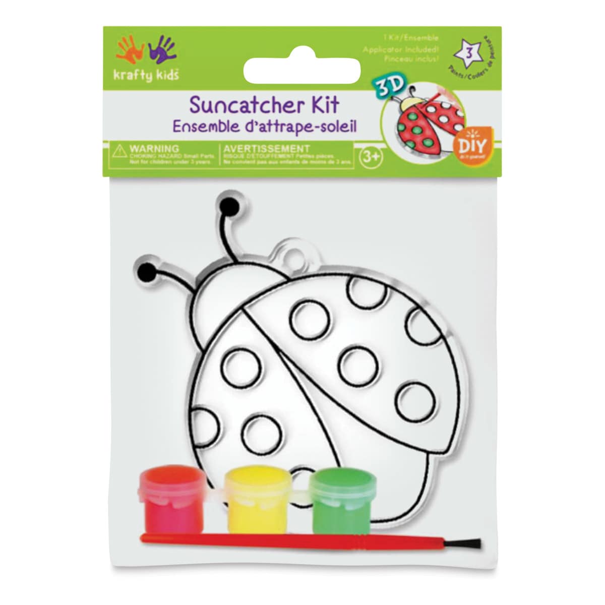Krafty Kids DIY 3D Suncatcher Kit - Ladybug (In packaging)