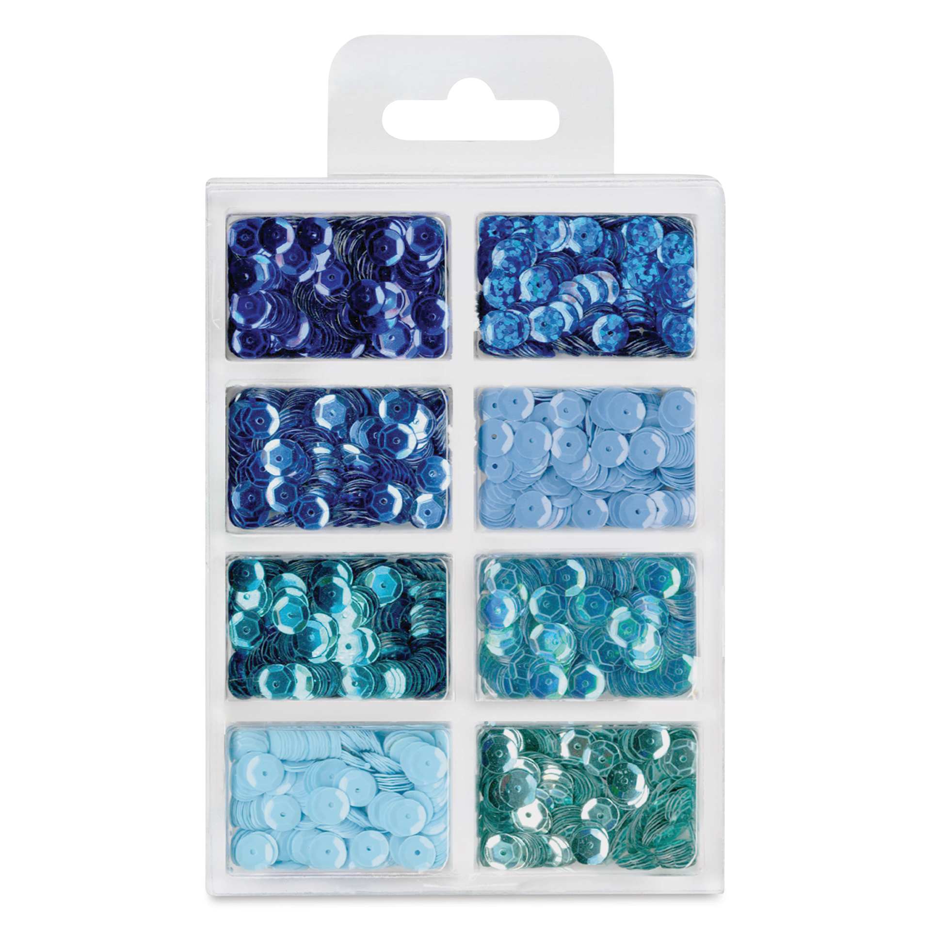 Craft Medley Sequins -  Rhythm n' Blues Set, .56 oz (Back of package)