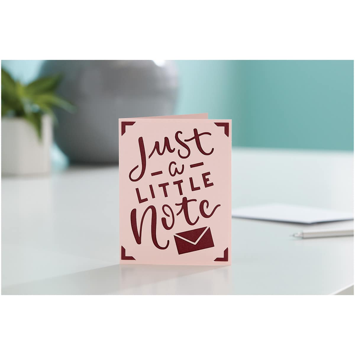 Cricut Joy Cards, Inserts, and Envelopes - New Romantic, Package of 12 (Just A Little Note Card)