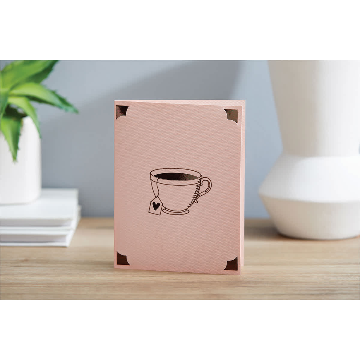 Cricut Joy Cards, Inserts, and Envelopes - Macarons, Package of 12 (Tea Cup Card)