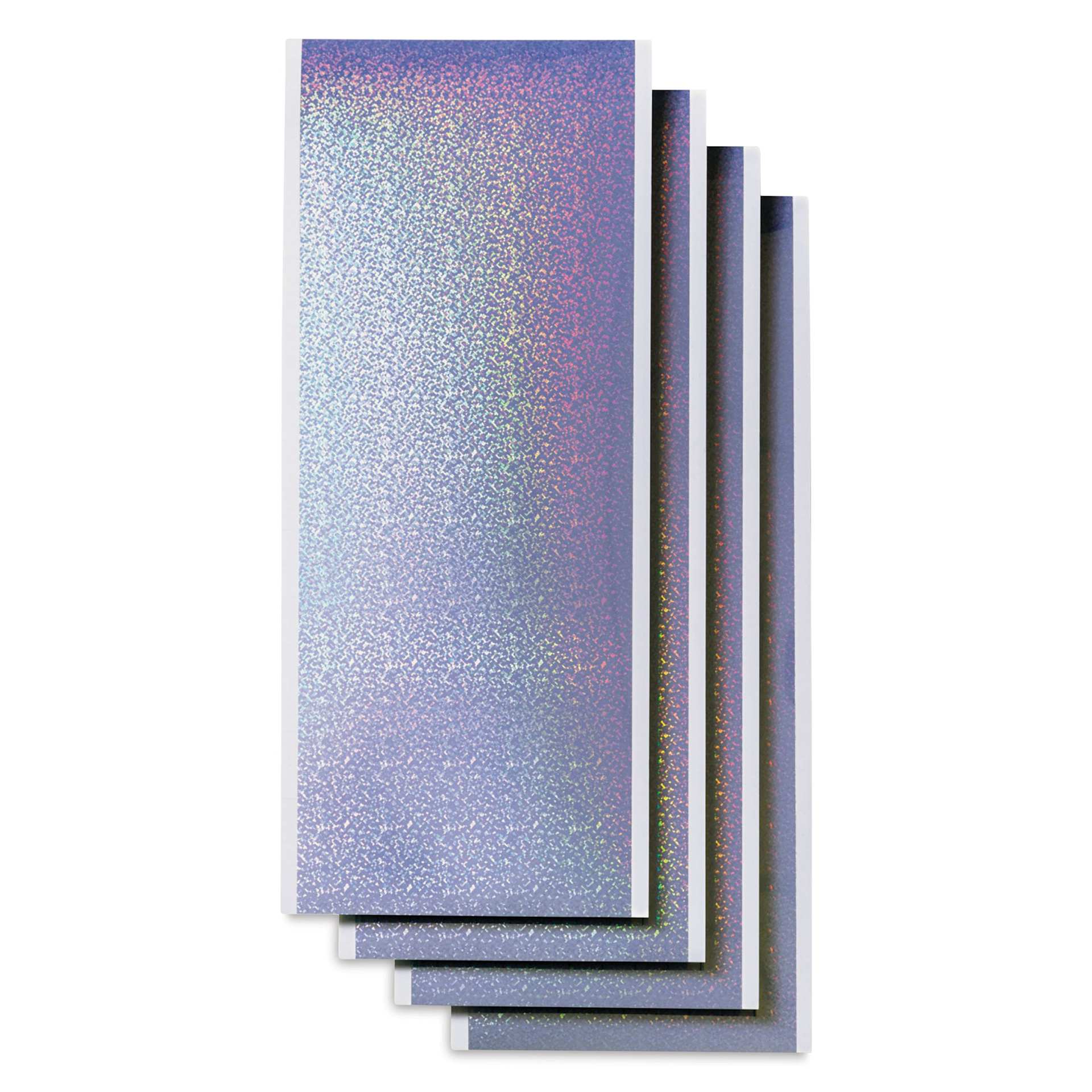 Cricut Joy Permanent Smart Label Writable Vinyl - Silver Holographic, Sheets out of packaging