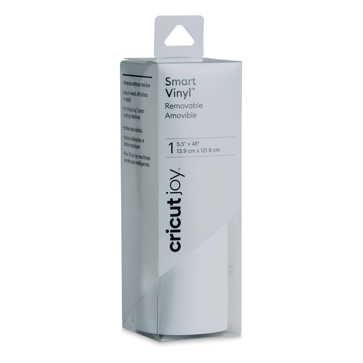 Cricut Joy Removable Smart Vinyl - White, 5-1/2" x 48", Roll (In packaging)