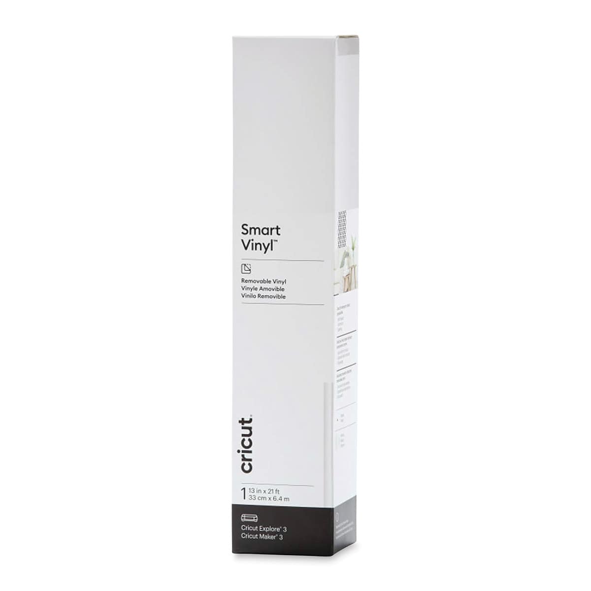 Cricut Removable Smart Vinyl - White, 13" x 21 ft, Roll (In packaging)