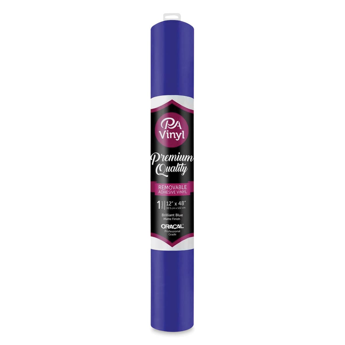PA Vinyl Removable Vinyl - Matte Brilliant Blue, 12" x 48"