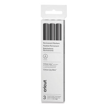 Cricut Joy Permanent Markers - Black, Set of 3, 1.0 mm front of packaging