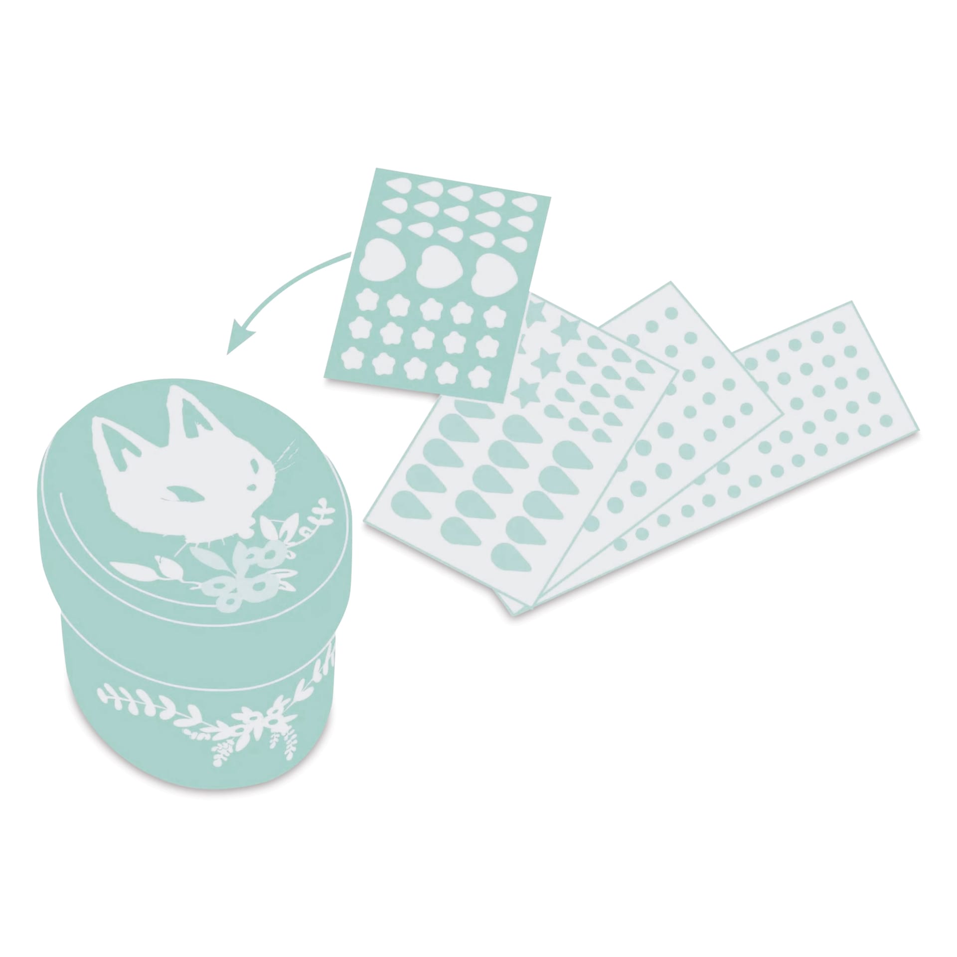 Djeco Do It Yourself Adorable Mini Boxes Kit - steps