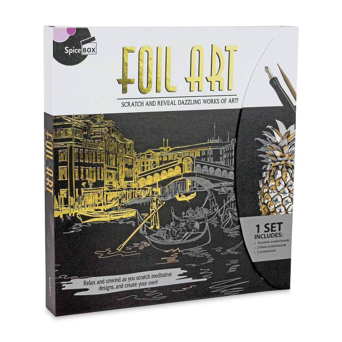 SpiceBox Sketch Plus Deluxe Foil Art Kit (Front)