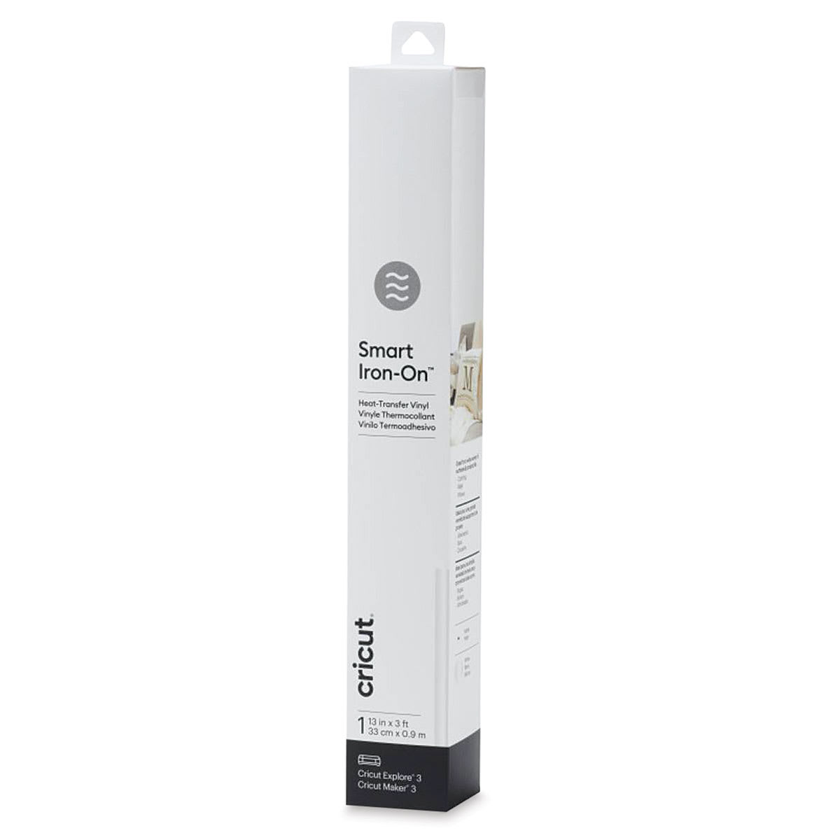 Cricut Smart Iron-On Heat Transfer Vinyl - White, 13" x 3 ft, Roll (In packaging)