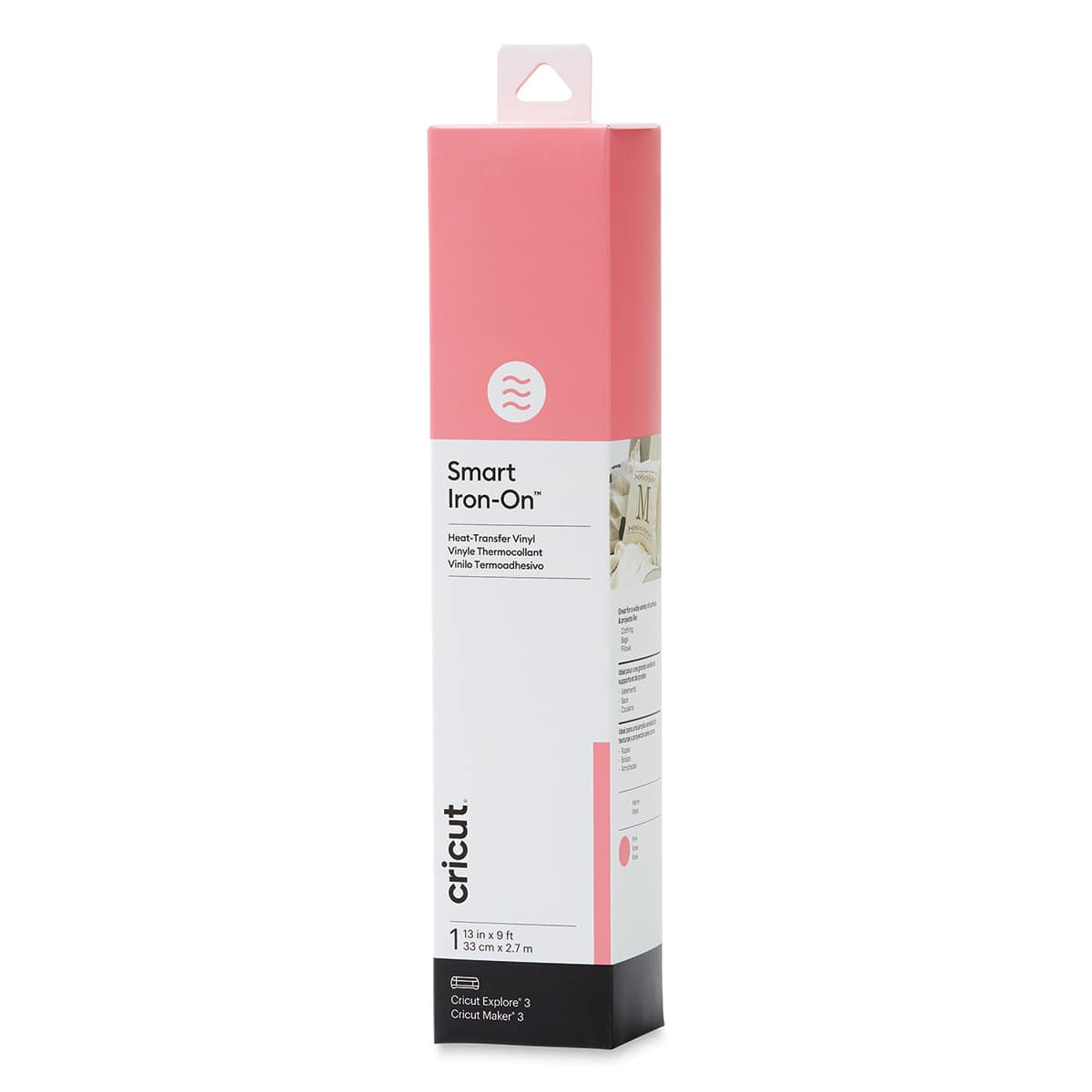 Cricut Smart Iron-On Heat Transfer Vinyl - Pink, 13" x 9 ft, Roll