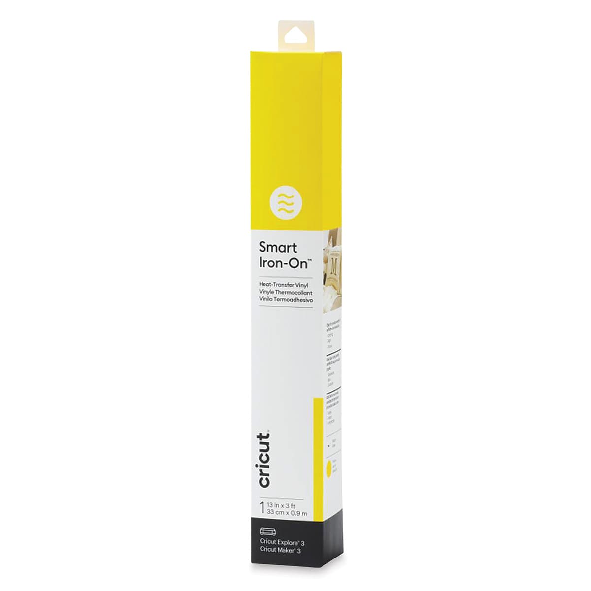 Cricut Smart Iron-On Heat Transfer Vinyl - Yellow, 13" x 3 ft, Roll