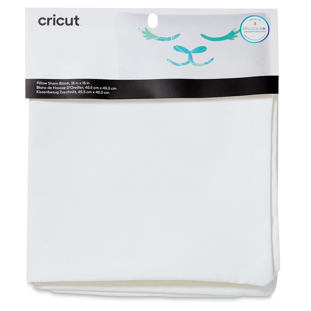Cricut Pillow Cover Blank - White, 18" x 18" (In packaging)