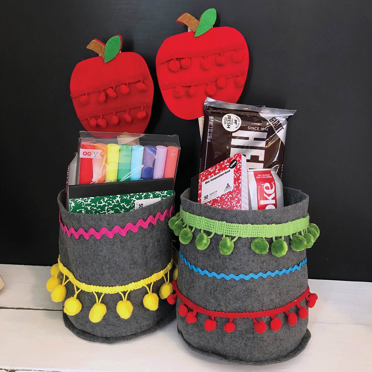 Kunin Classic Felt - Finished Decorated felt gift baskets