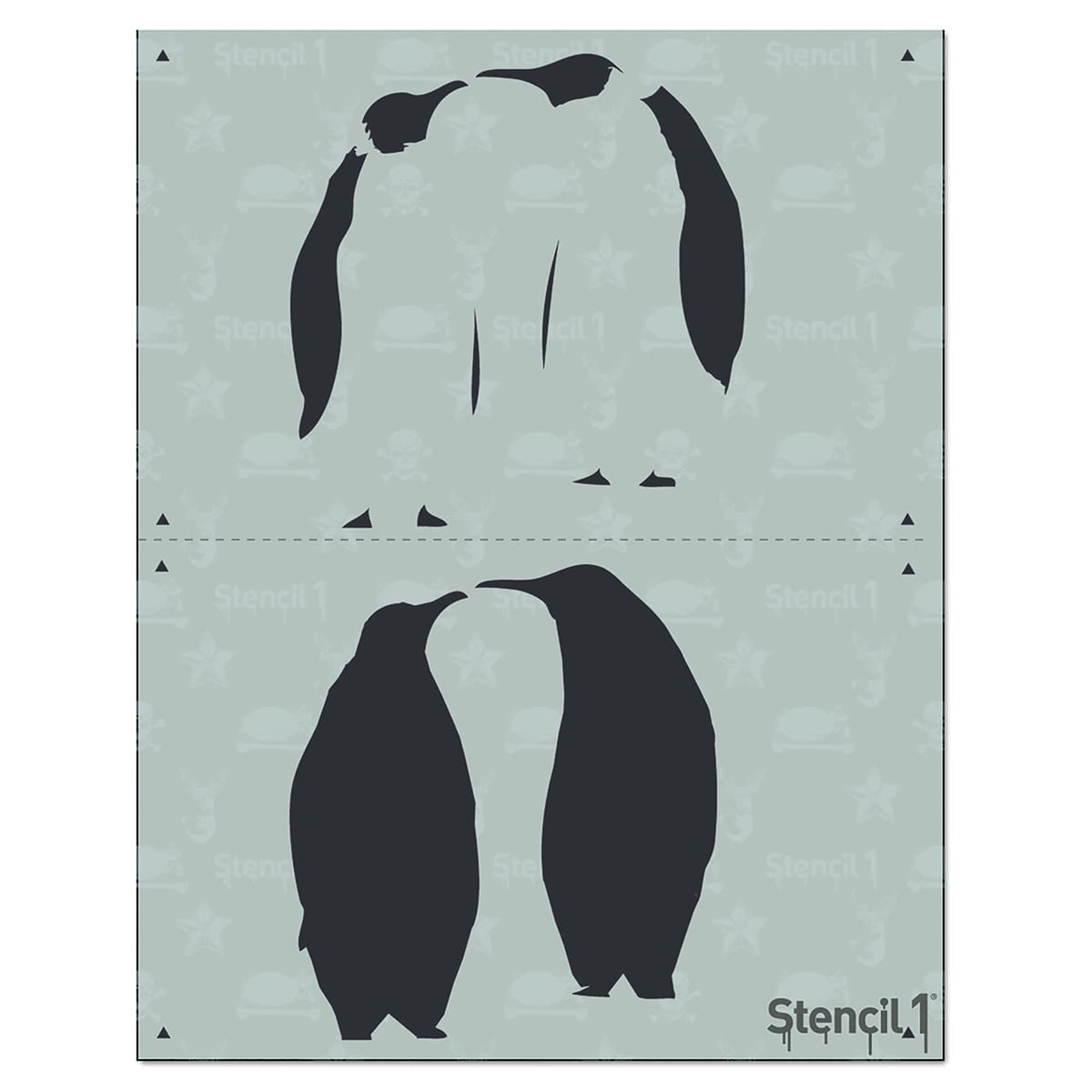 Stencil1 Multi-Layer Stencil, Penguins, 2 Layer