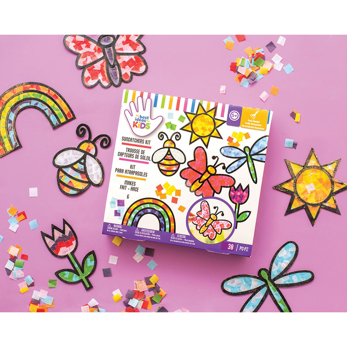 The Best Ideas For Kids Suncatchers Kit (Completed suncatchers shown with packaging)