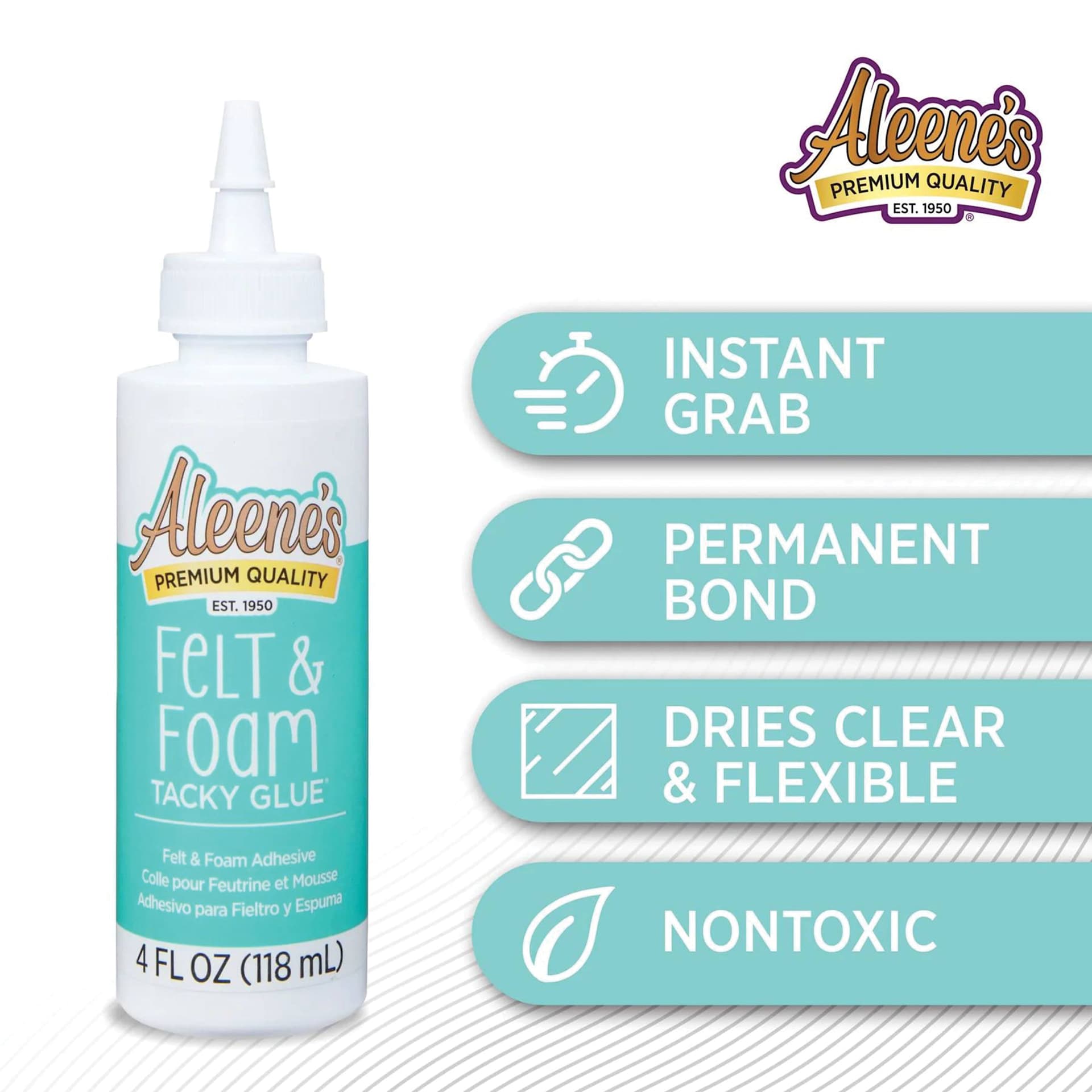 Aleene's Felt and Foam Tacky Glue - 4 oz properties