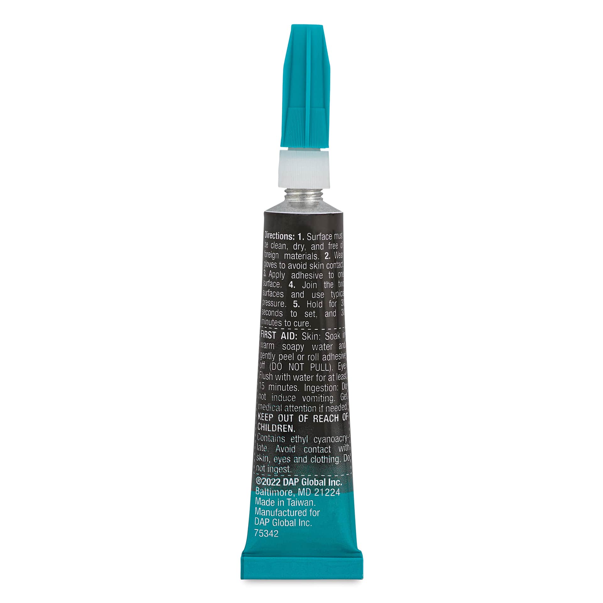 DAP RapidFuse Super Glue Gel Adhesive - No Drip, 0.7 oz - back