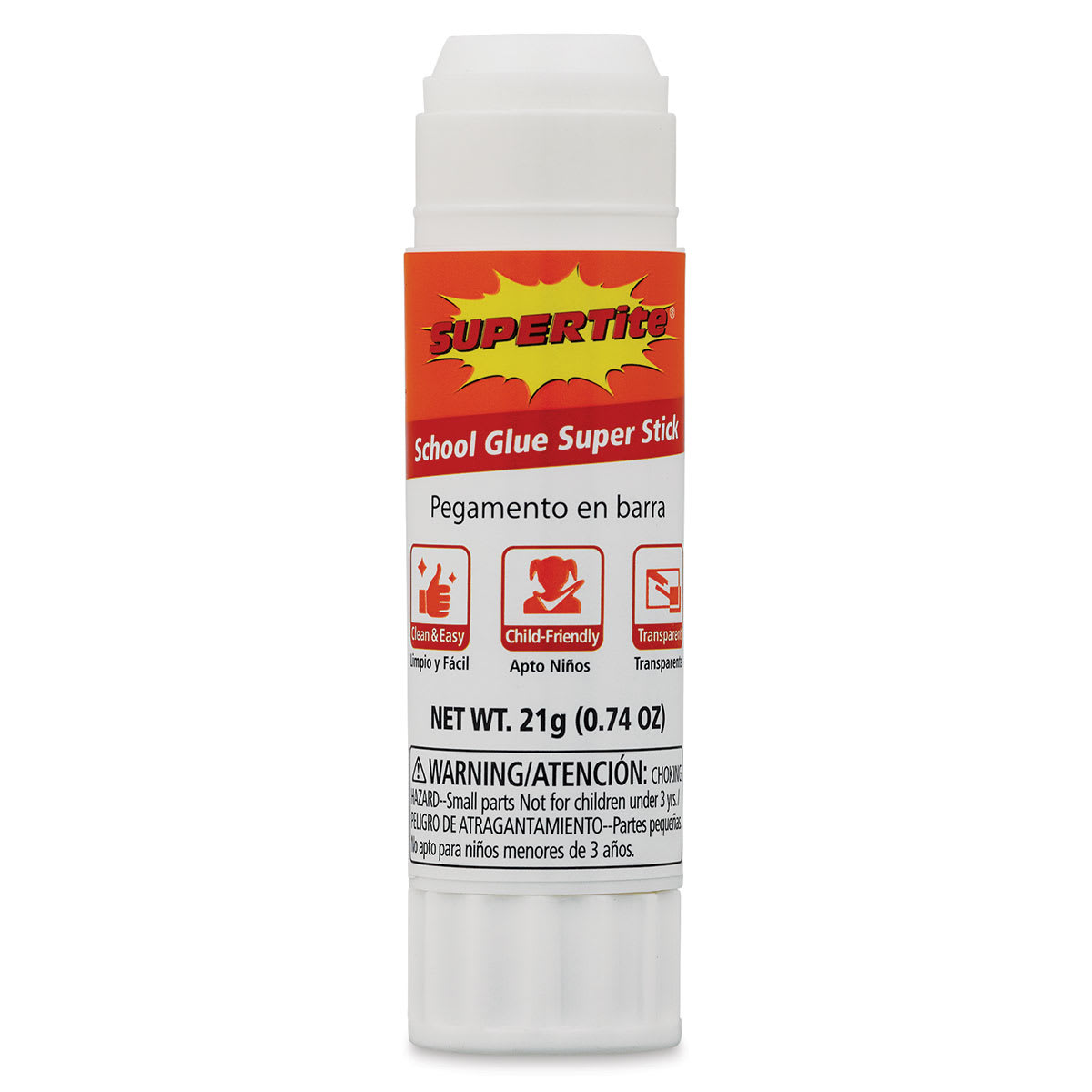 Supertite School Glue Super Stick, 0.74 oz, Cap Off