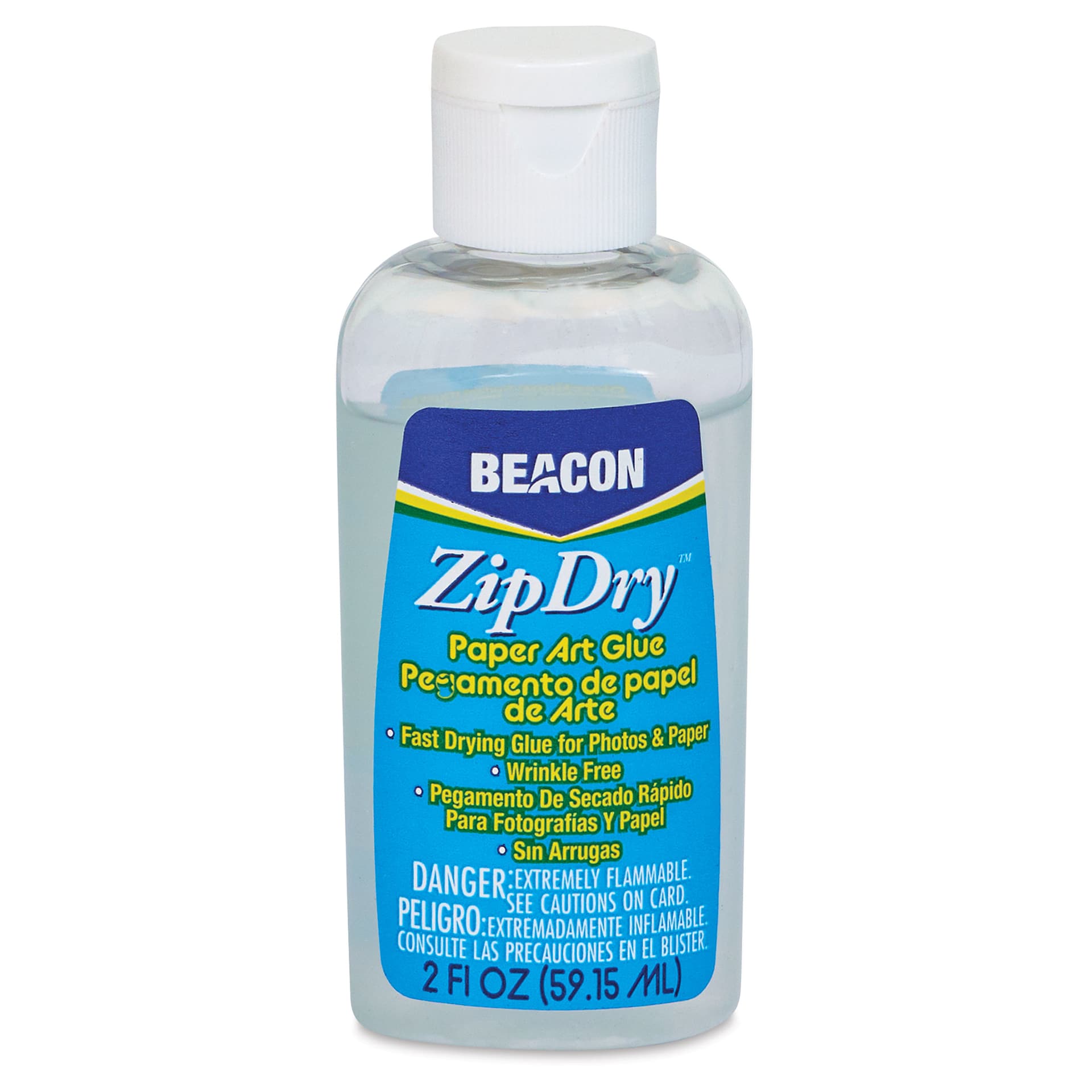 Beacon Zip Dry Paper Art Glue - 2 oz, bottle with precision cap off