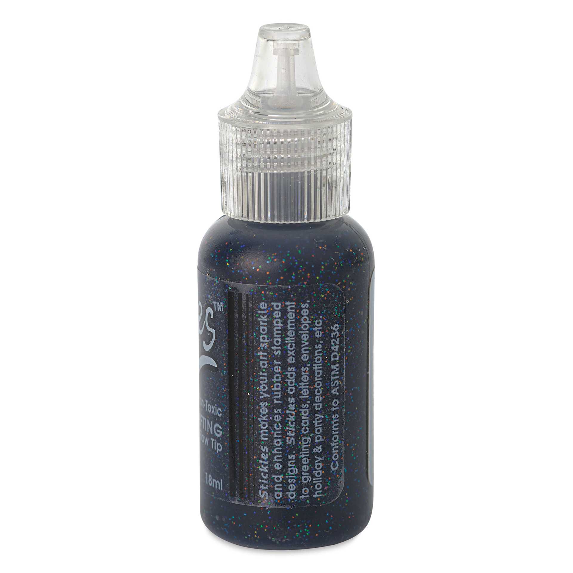 Ranger Stickles Glitter Glue - Black Diamond, 1/2 oz - back