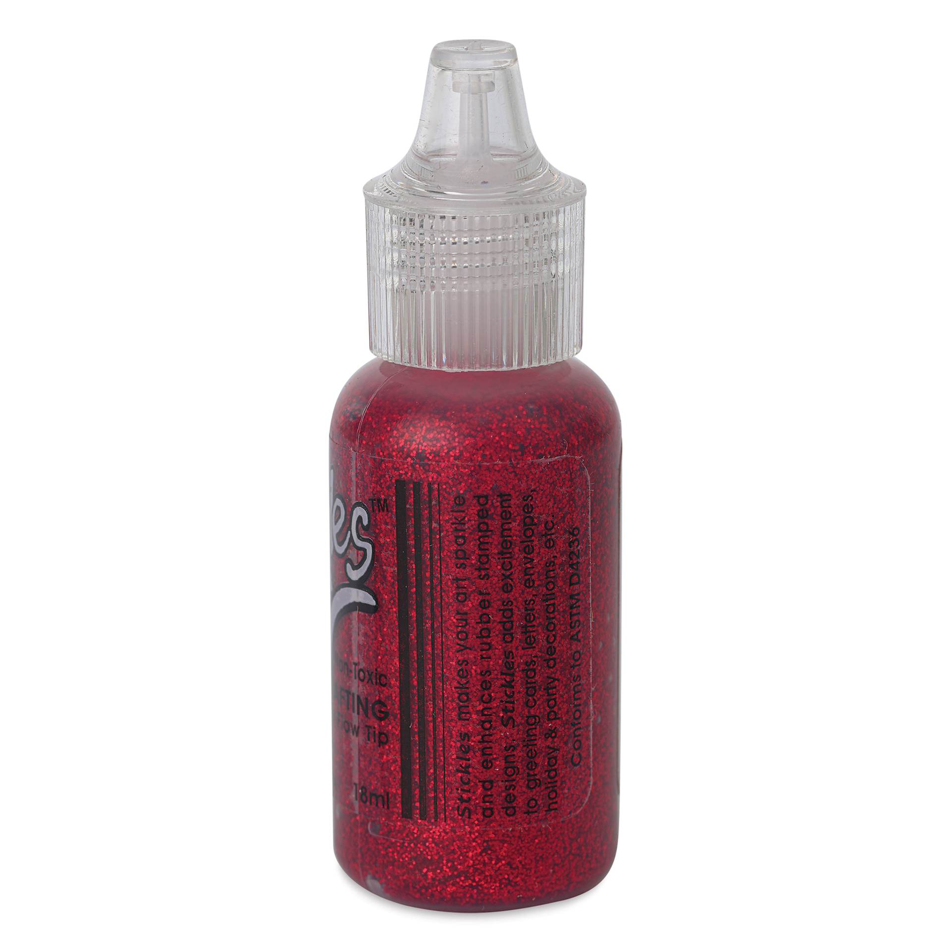 Ranger Stickles Glitter Glue - Christmas Red, 1/2 oz - back