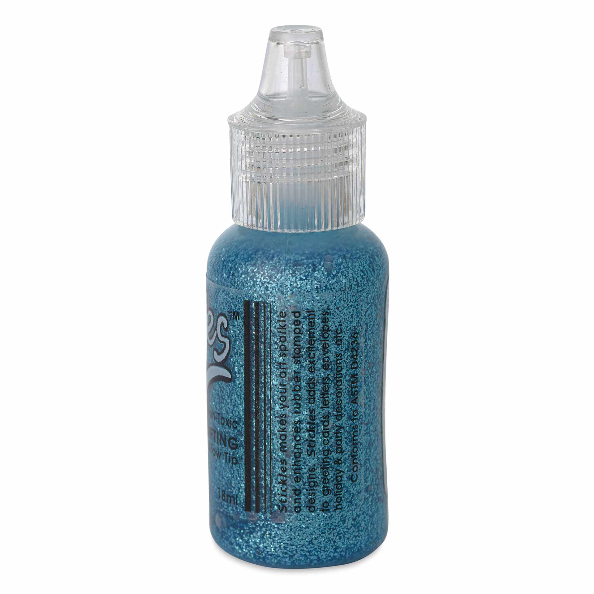 Ranger Stickles Glitter Glue - Ice Blue, 1/2 oz - back